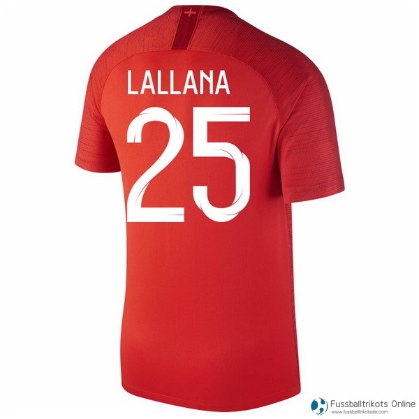 England Trikot Auswarts Lallana 2018 Rote Fussballtrikots Günstig